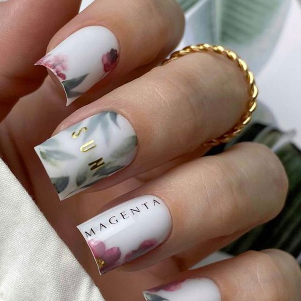 Маникюр комбинированный