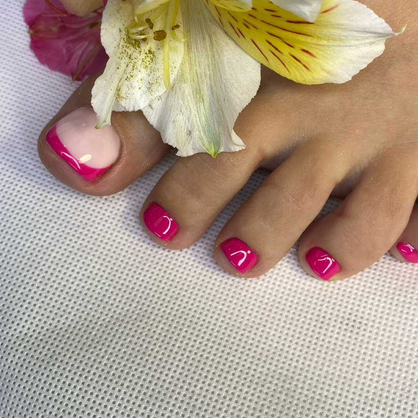 Педикюр обработка без покрытия