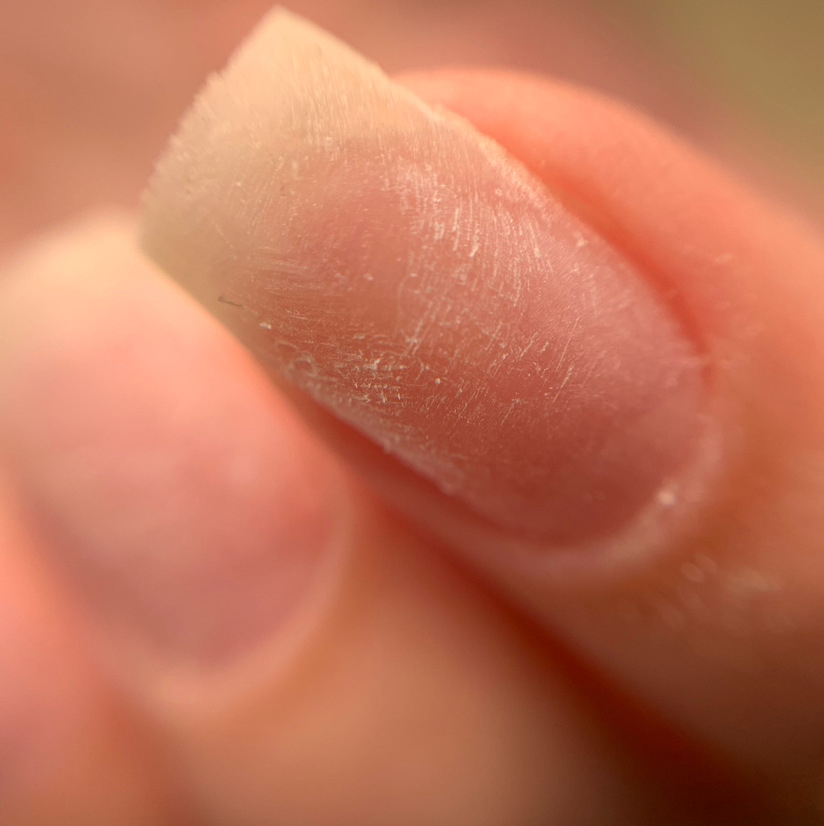 комби маникюр без покрытия