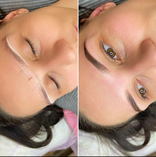 Окрашивание и коррекция бровей