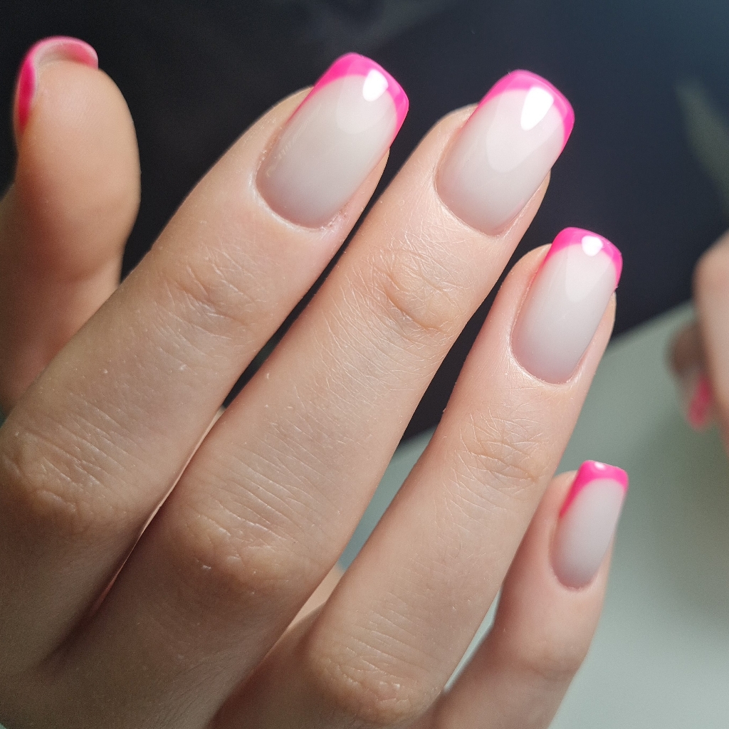 Маникюр+гель-лак+"френч"