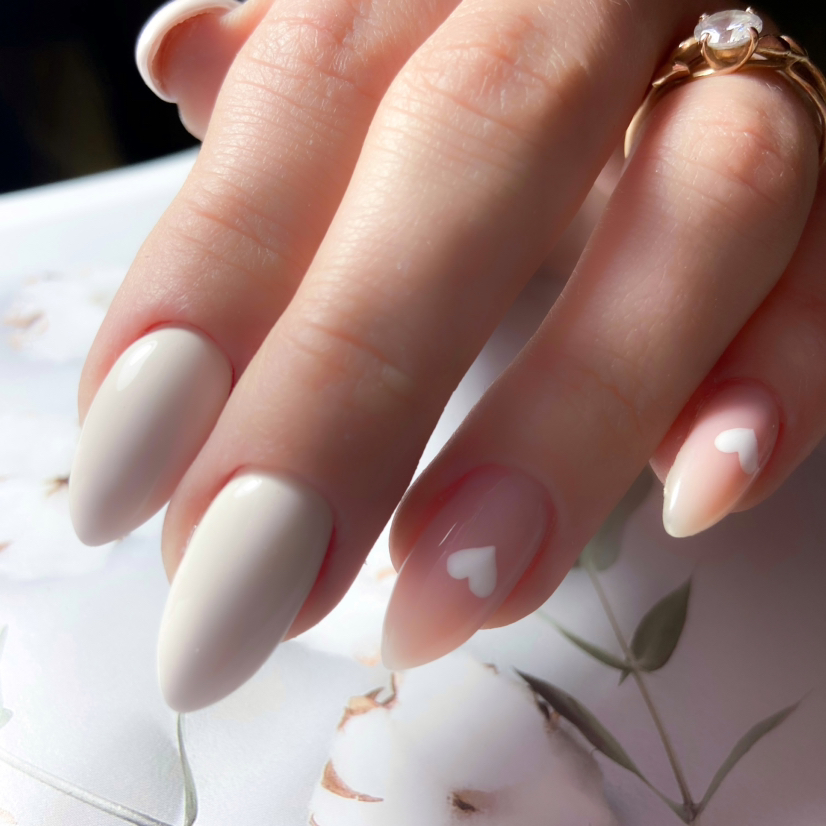 маникюр с покрытием + дизайн (1-4 ноготка)