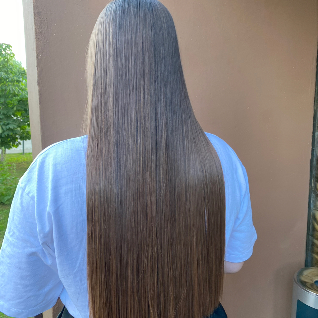 Кератиновое выпрямление (средние волосы)