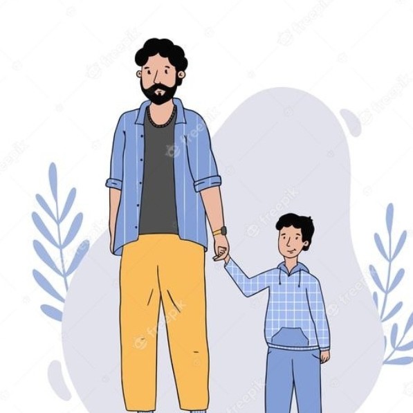 Стрижка мужская (отец + сын)