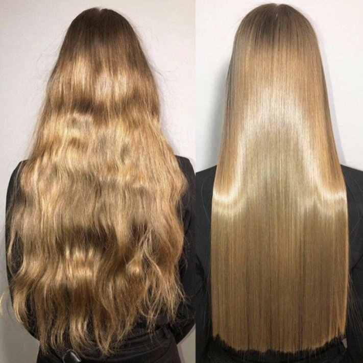 Кератиновое выпрямление (длинные волосы)