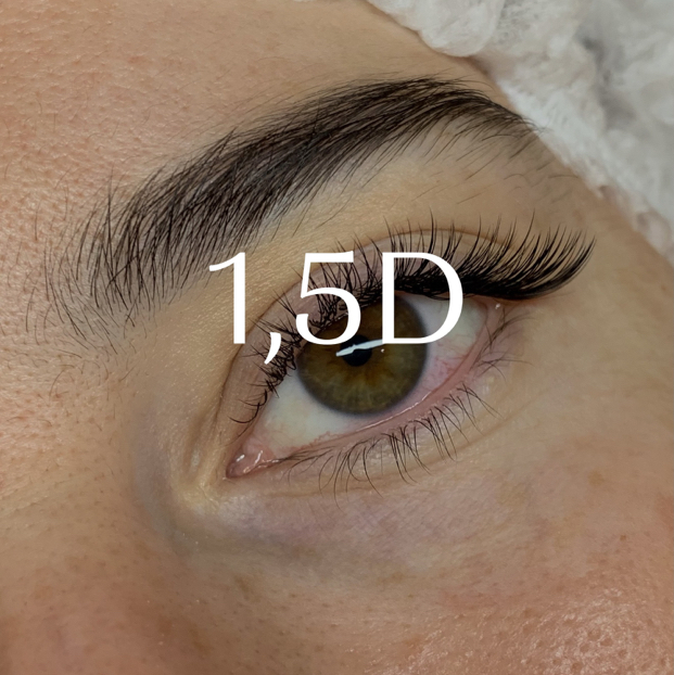 Наращивание ресниц 1,5D