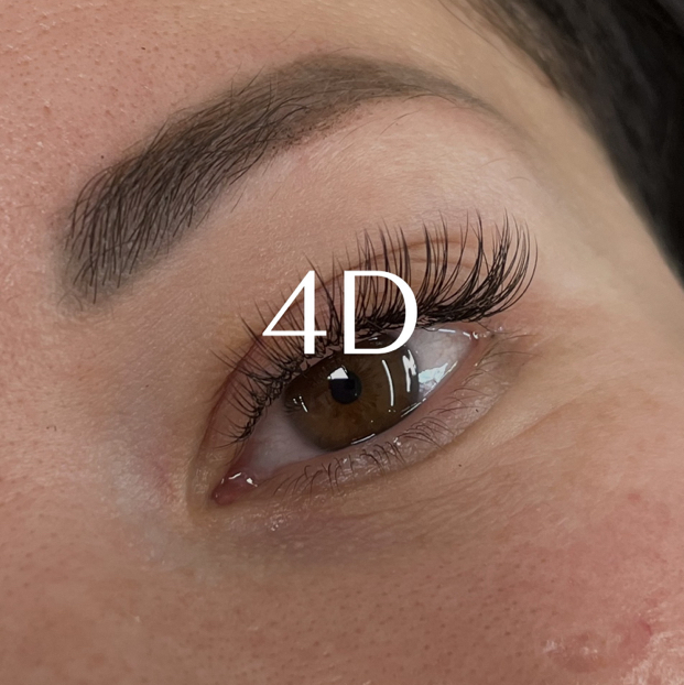 Наращивание ресниц 4D
