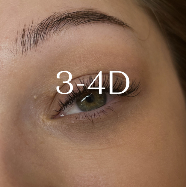 Наращивание ресниц 3-4D