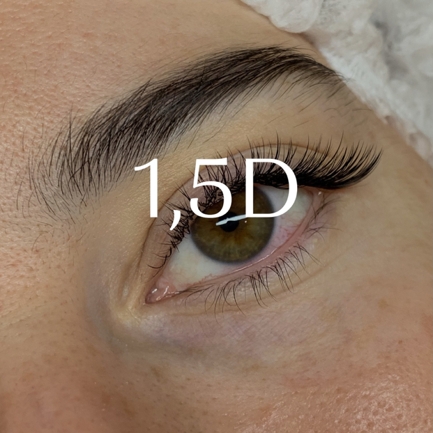 Наращивание ресниц 1,5D