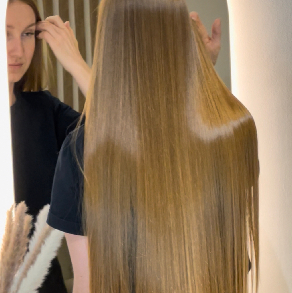 Кератиновое выпрямление