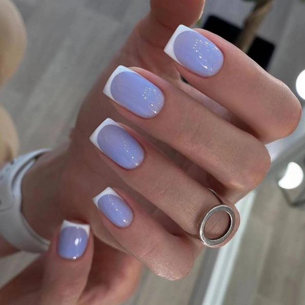 Маникюр + гель + френч