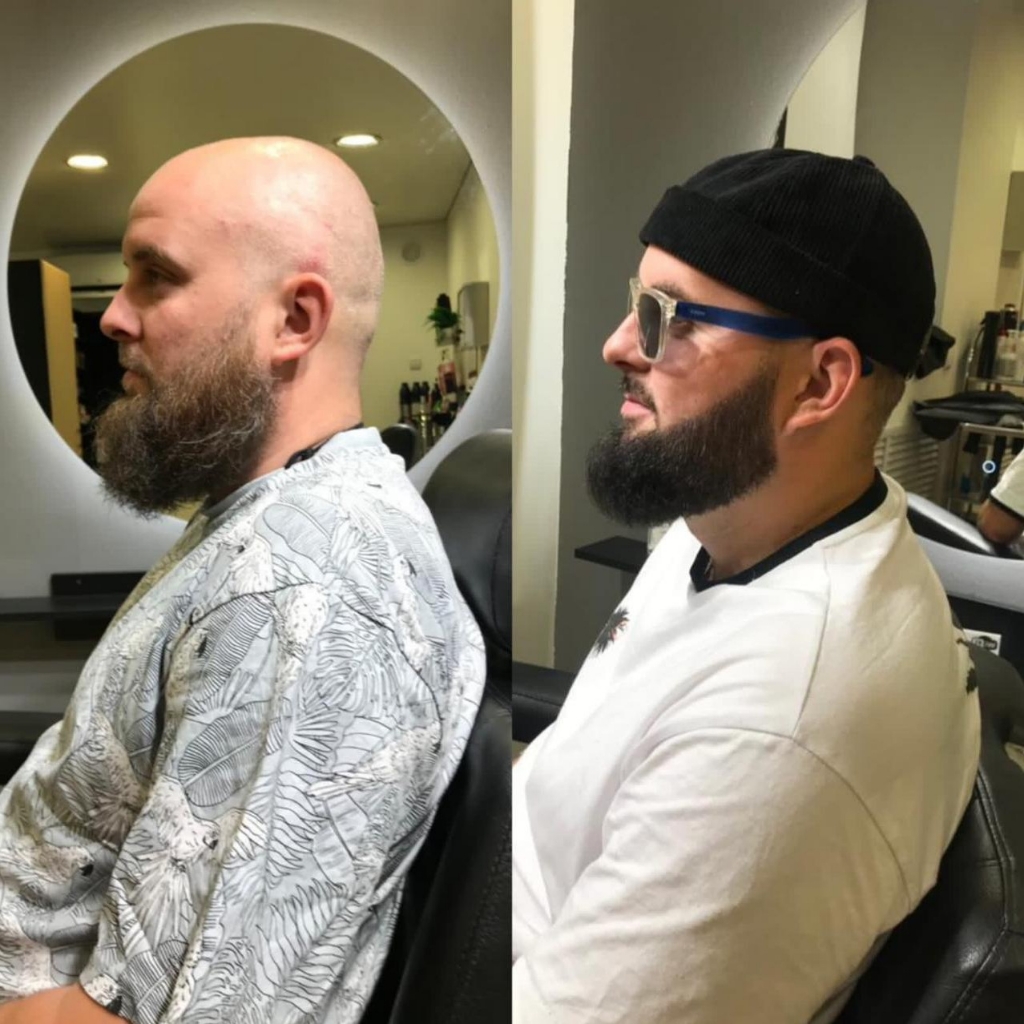 Окрашивание бороды и усов Камуфляж(седины)