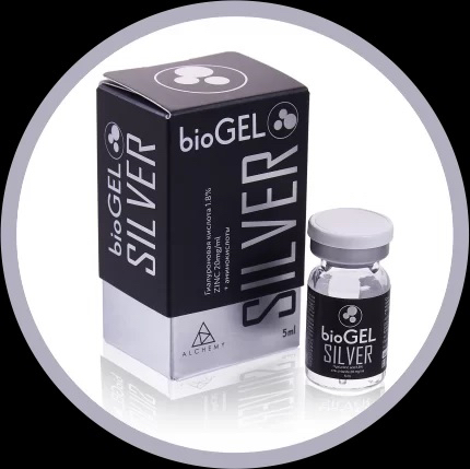 Биоревитализация препаратом BioGel Silver (Zinc),  2 мл