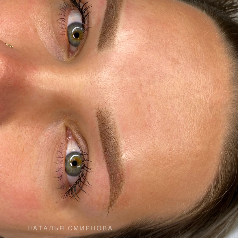 Перманентный макияж коррекция бровей