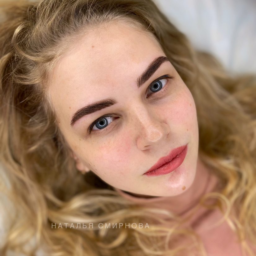 Перманентный макияж бровей первичная процедура