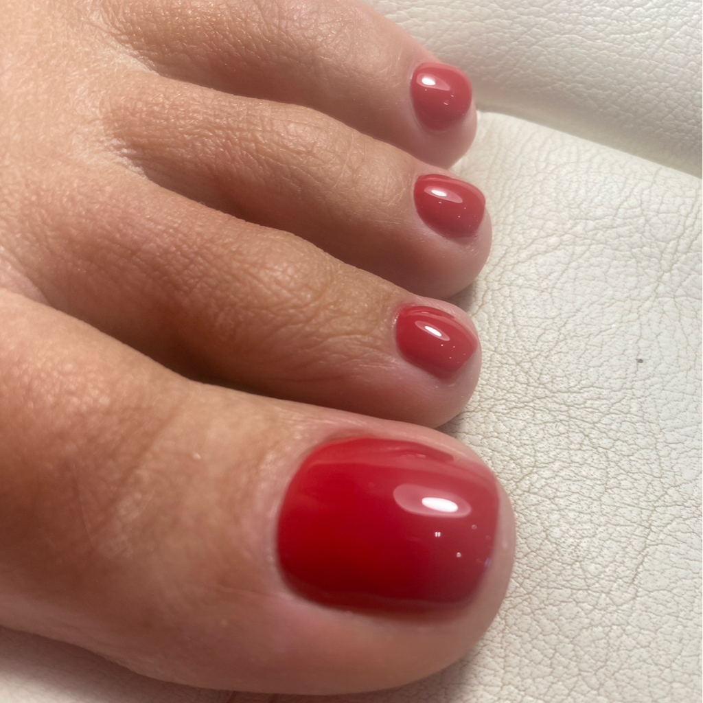 Педикюр пальчики с покрытием гель лак ( без стопы)