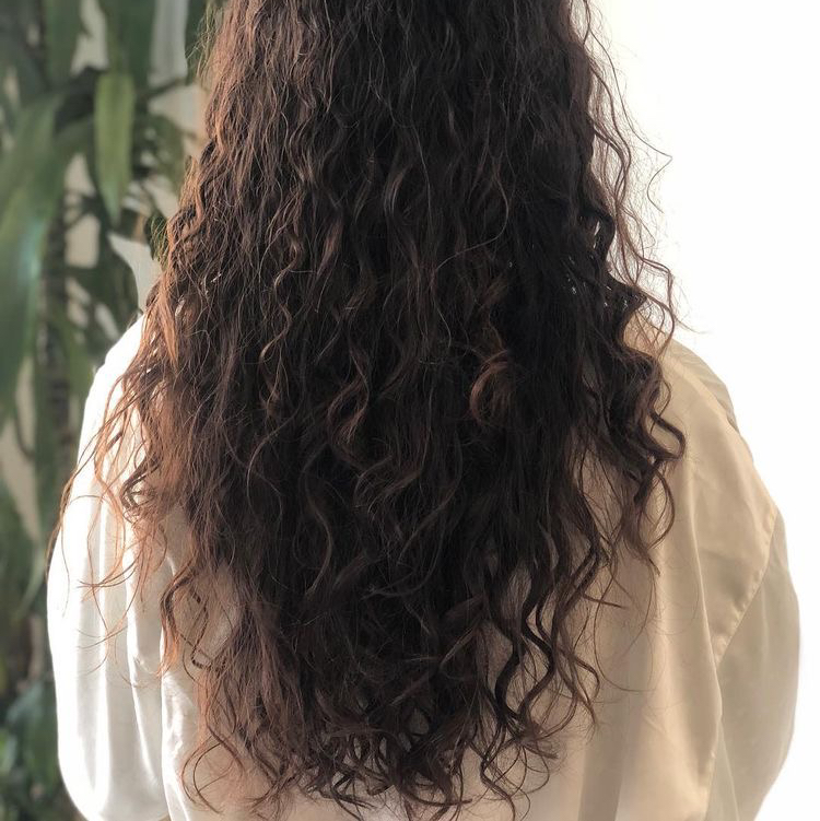 Химическая завивка длинные волосы +30% за густоту