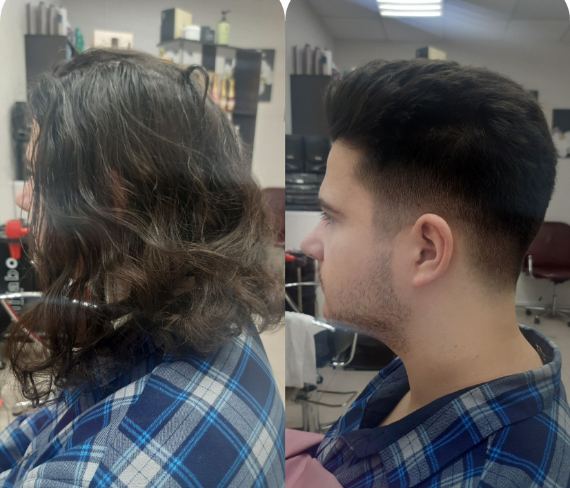 Стрижка мужская модельная короткая