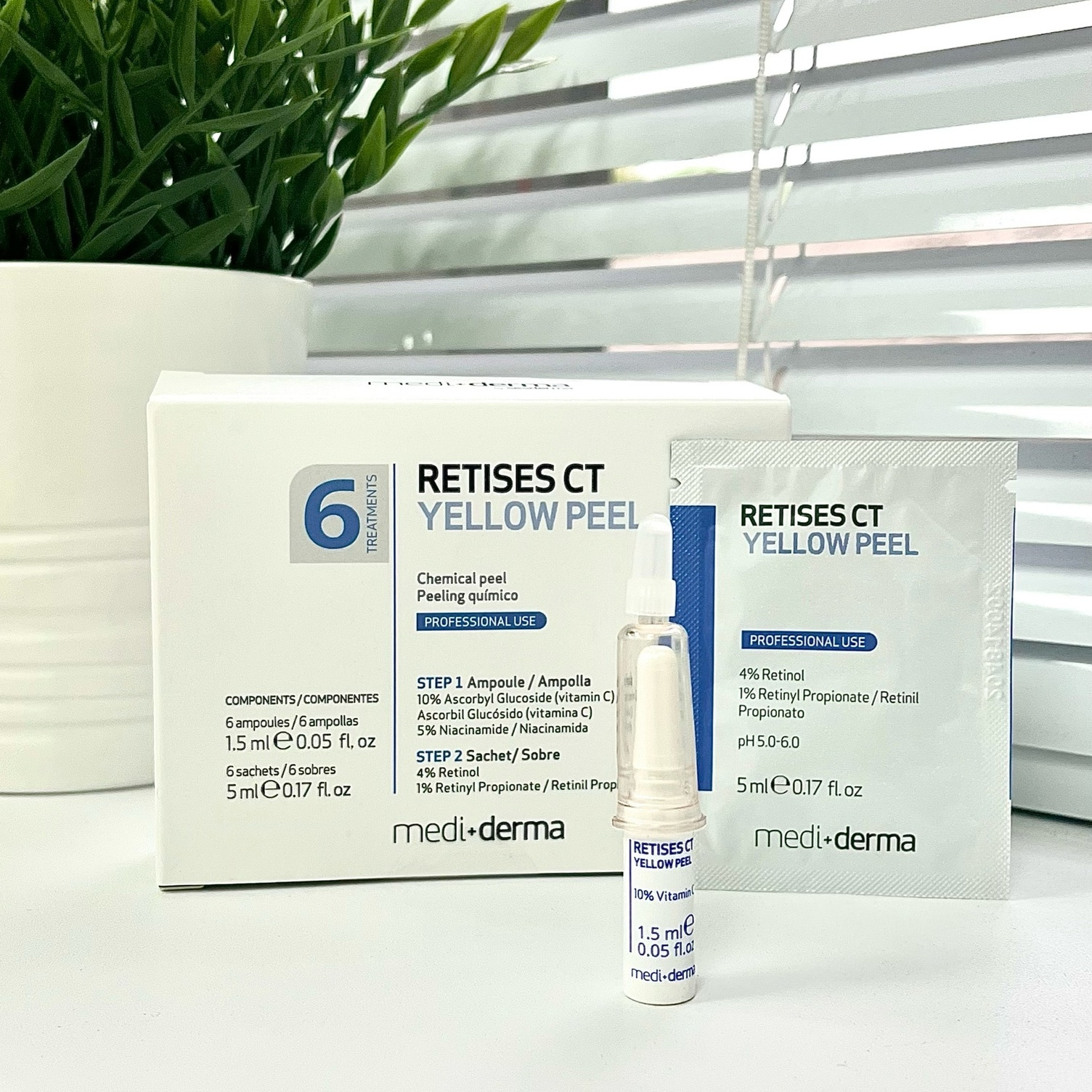 Желтый (ретиноевый) пилинг лица + шеи + декольте  Sesderma 3-Retises CT (Испания)