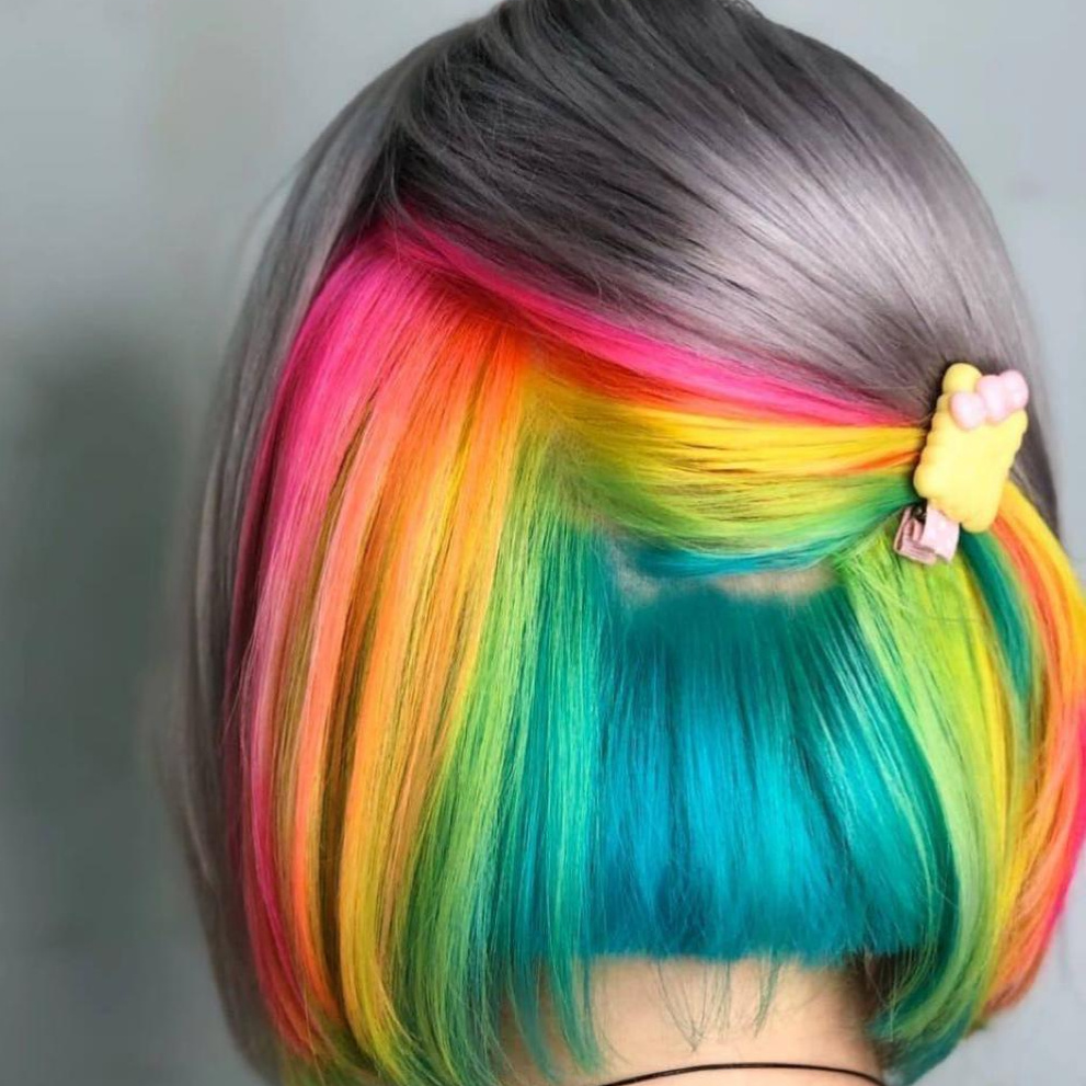 Сложное окрашивание до плеч