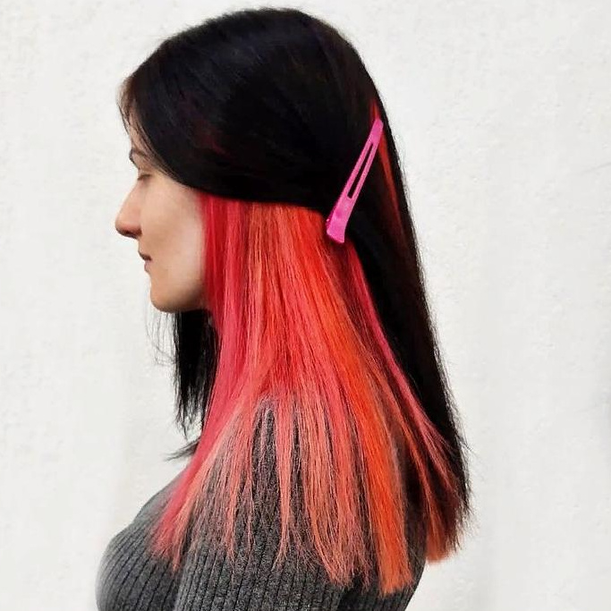 Сложное окрашивание до лопаток