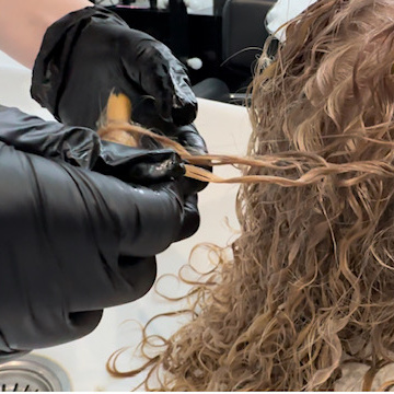 Завивка до поясницы