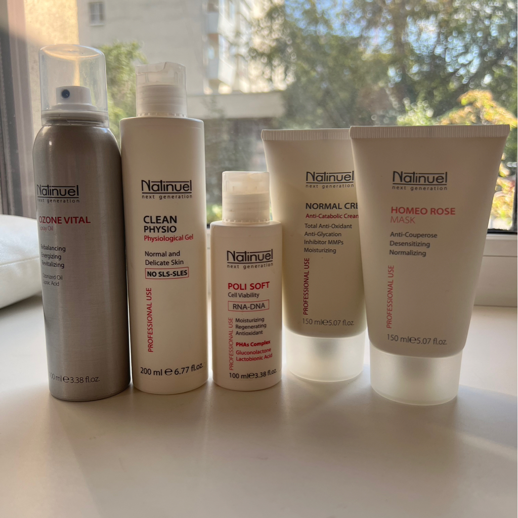 Уход Poli soft  ( для сухой , истонченной , чувствительной кожи, купероз , розацея, ) Natinuel -Италия