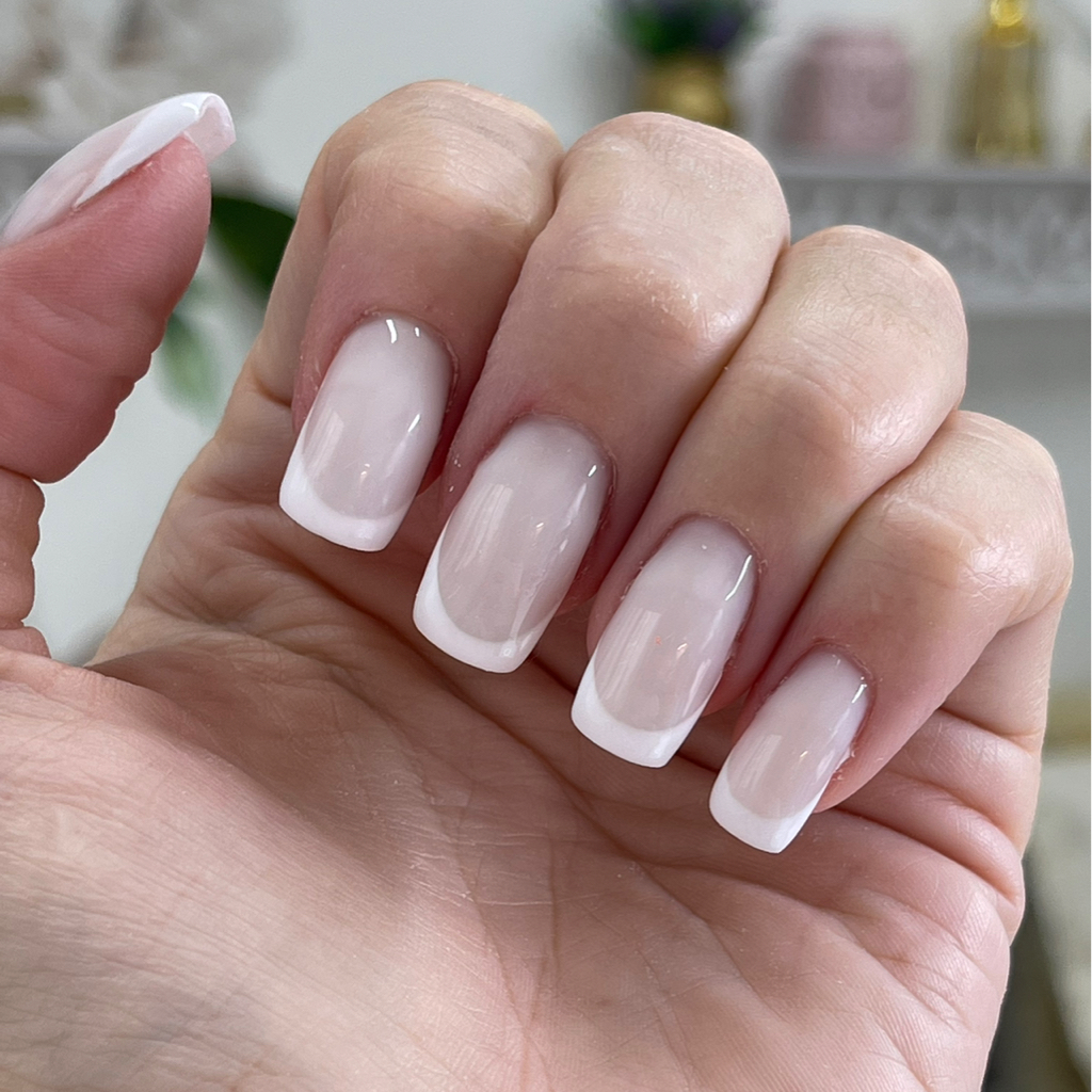 2.2 Коррекция Наращивания+френч или втирка (моя раб.) (прайс 01.2025)