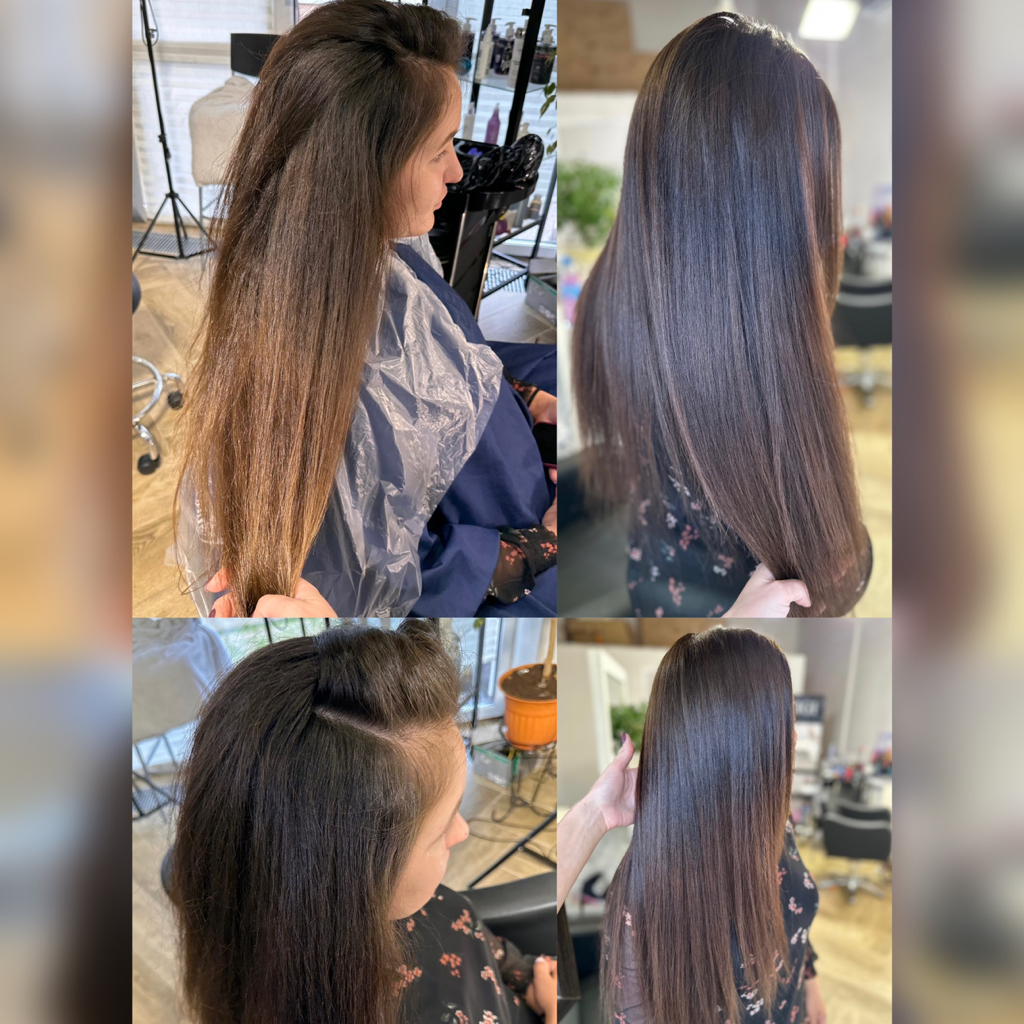 Окрашивание волос в один тон ( выше талии, по талию ) краской TIGI