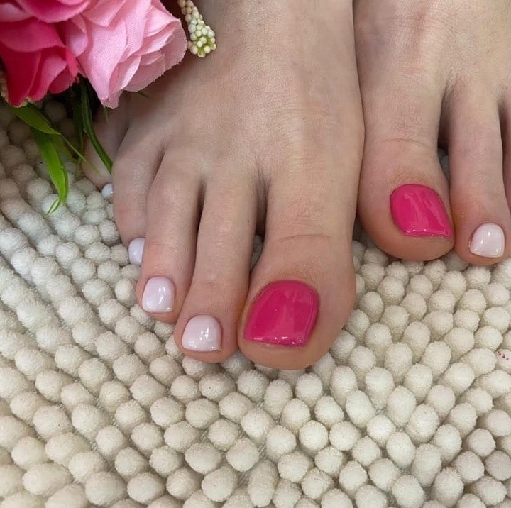 Педикюр пальчики с покрытием