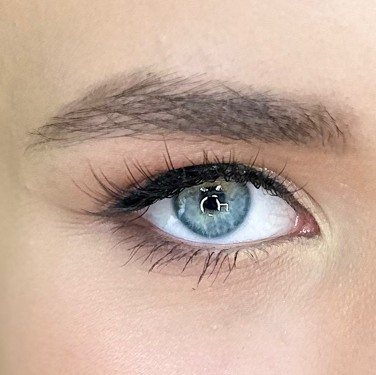 Архитектура бровей воском