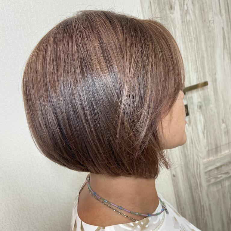 укладка феном коротких волос(мытье+укладочные средства)