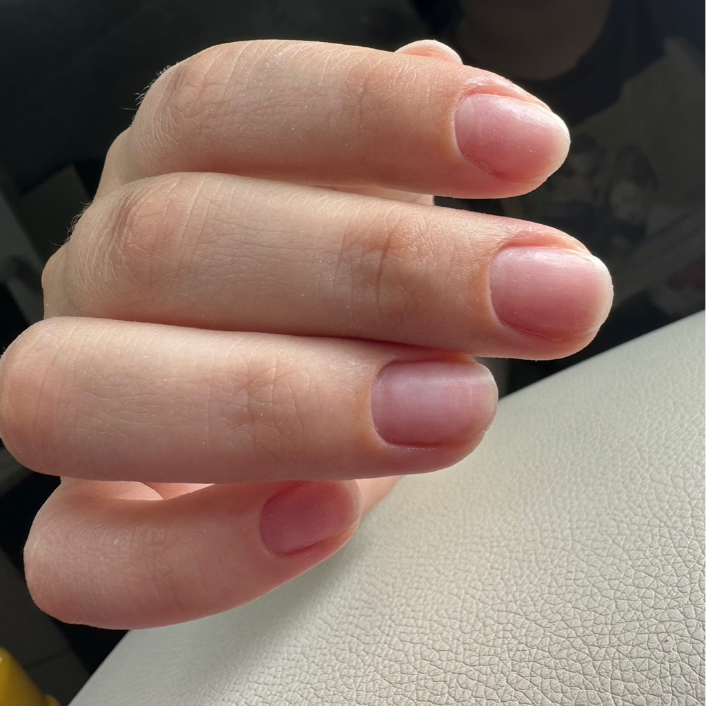 Комби маникюр без покрытия