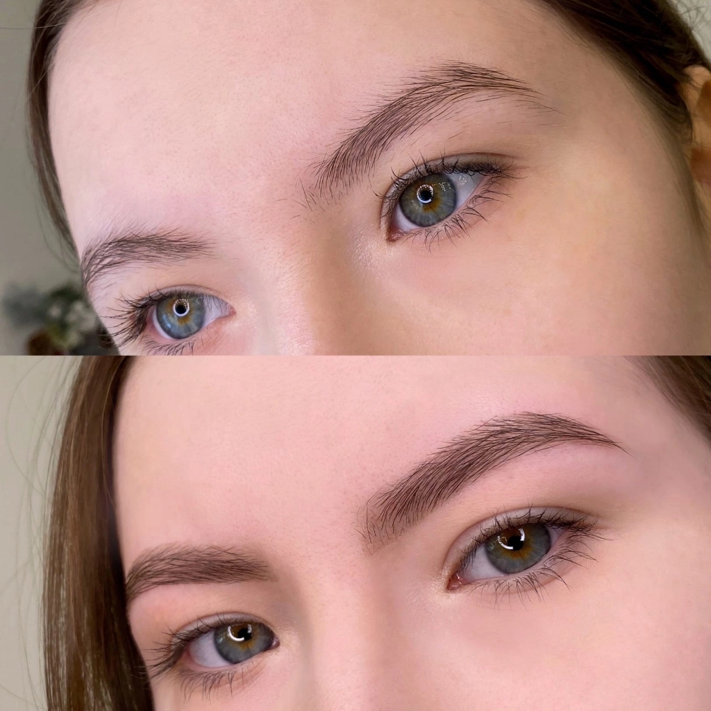 Оформление бровей+окрашивание