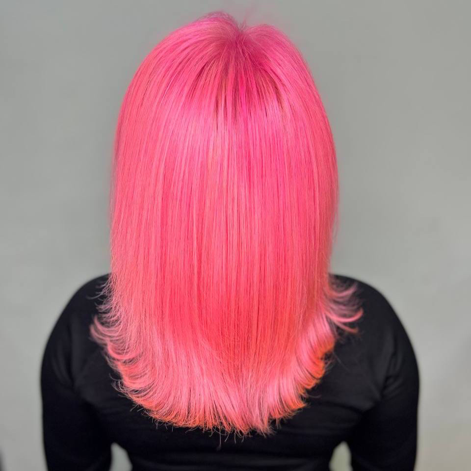 Однотонное окрашивание до плеч