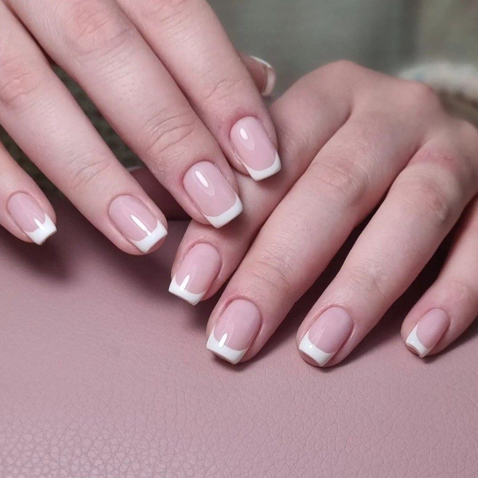 маникюр + гель лак френч