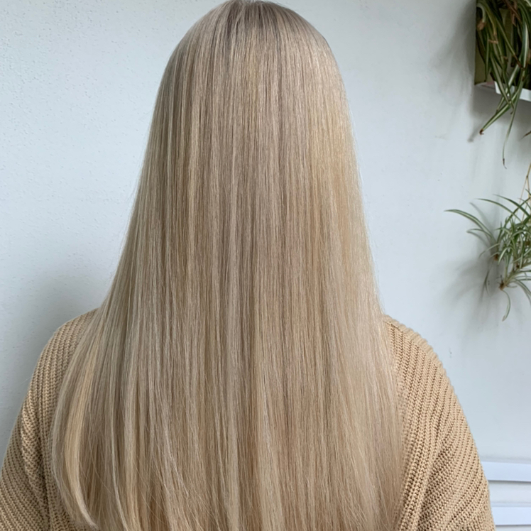 Блонд тотальный с тонированием