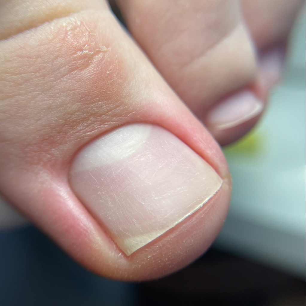 Педикюр пальчики без покрытия