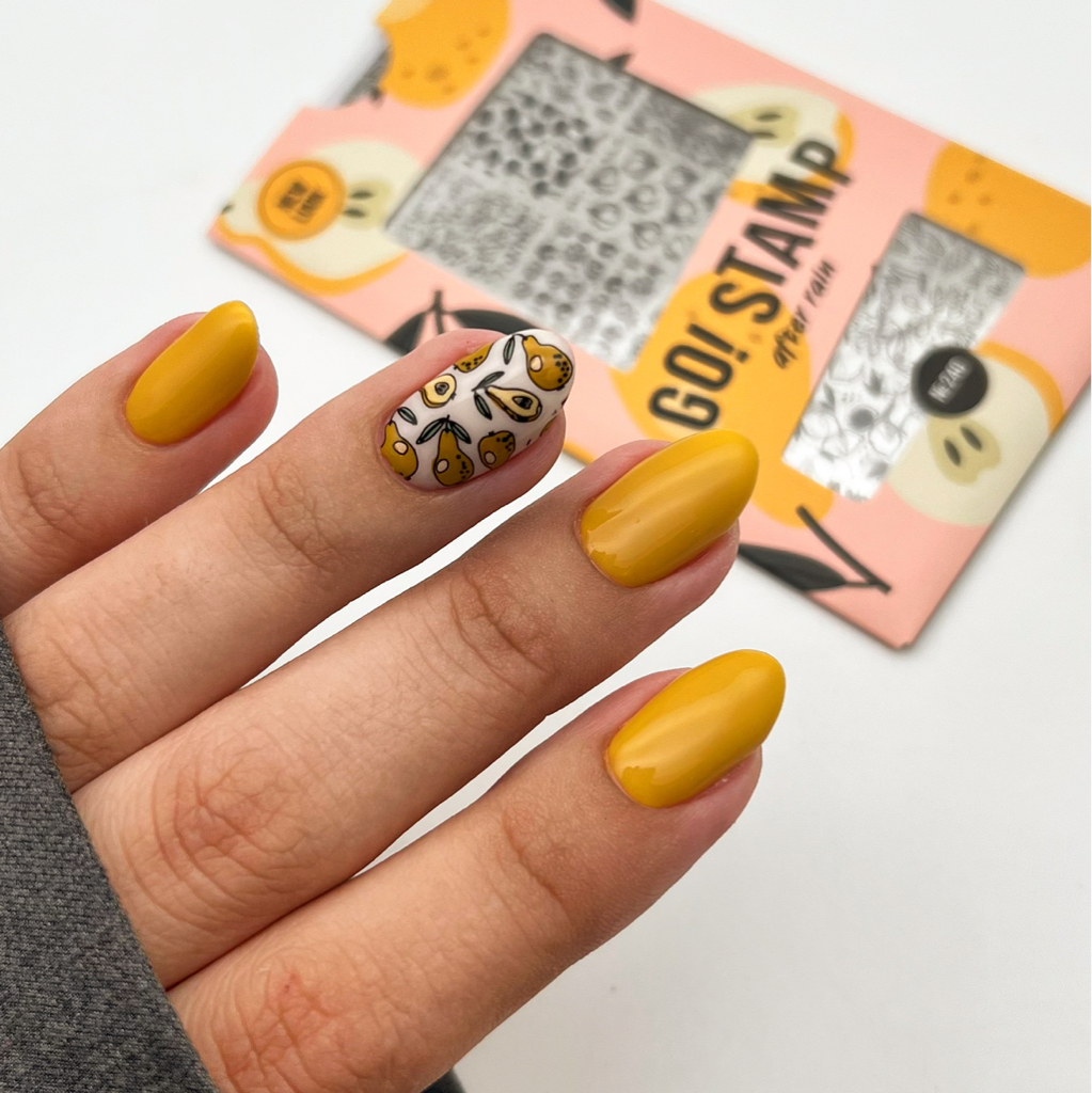 Сложный стемпинг 1 ноготь