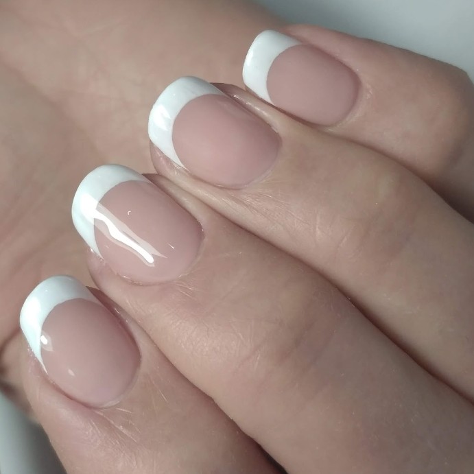 Маникюр+френч гель-лак