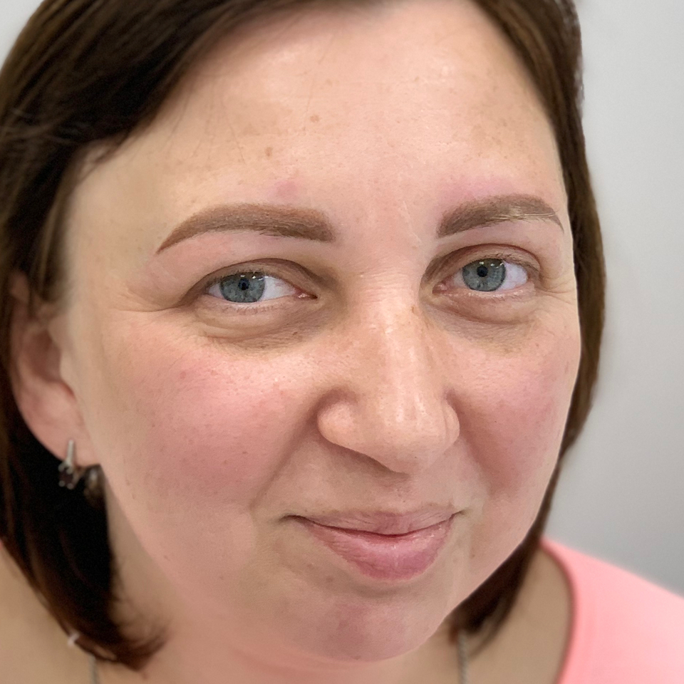 Перекрытие бровей после чужой работы