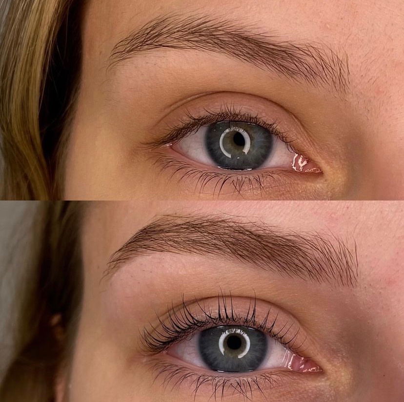 Окрашивание бровей по своей форме краска/хна