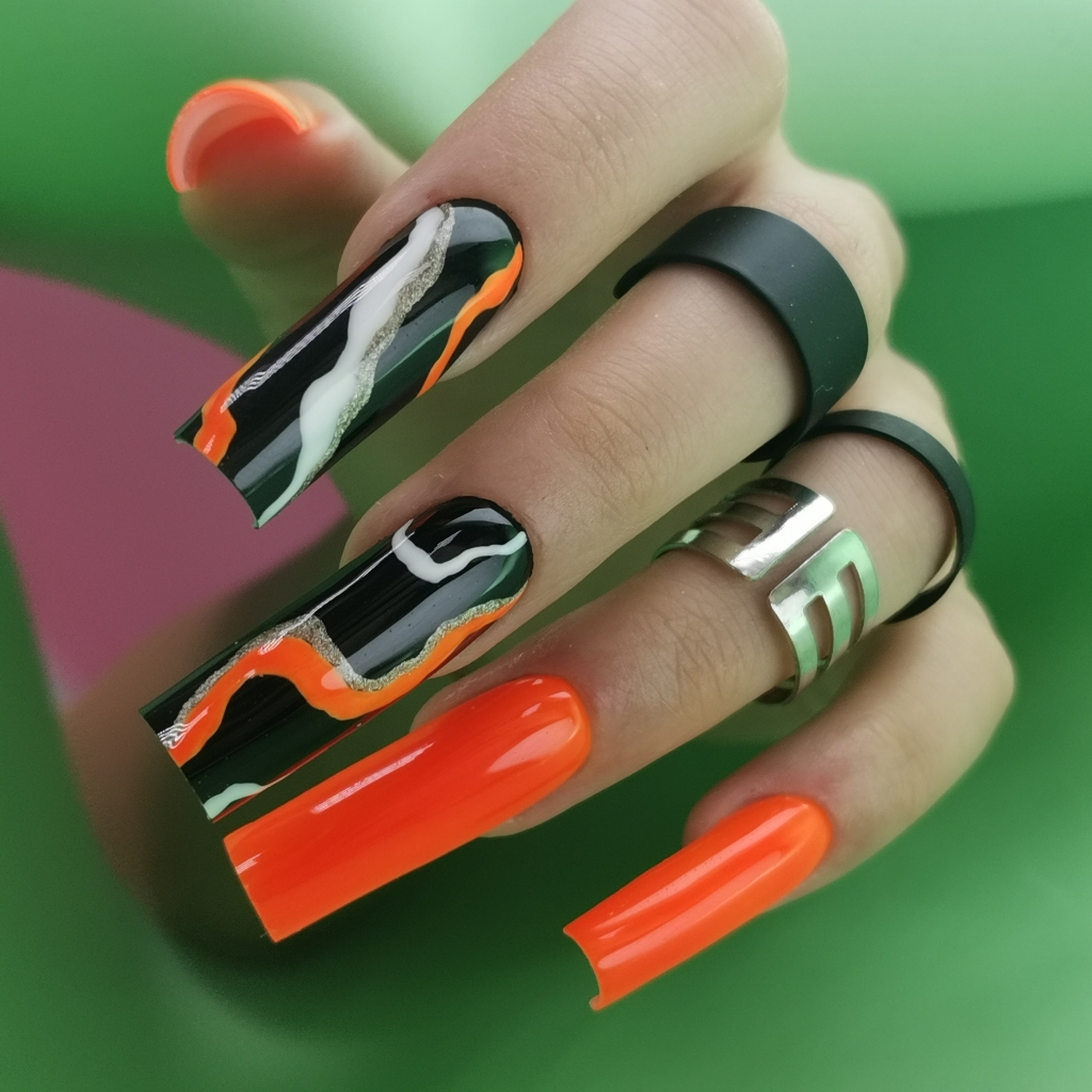 Коррекция ногтей длина 7-9