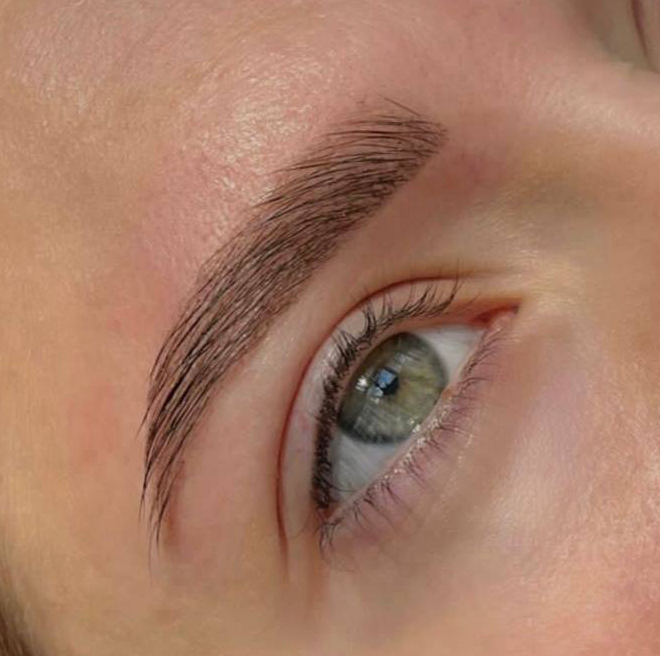 Долговременная укладка бровей с окрашиванием