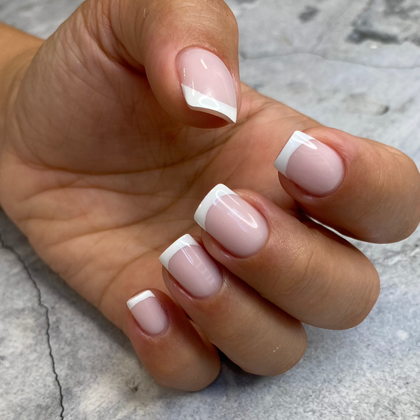 Покрытие френч,лунный,обратный