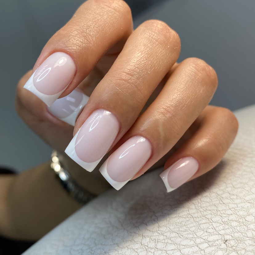 Маникюр покрытие гель/гела лак(френч)