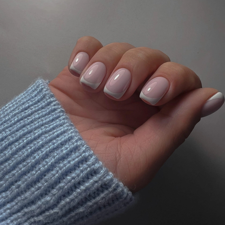 Маникюр с покрытием + френч