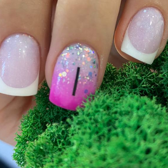 Дизайн сложный 1 ноготь