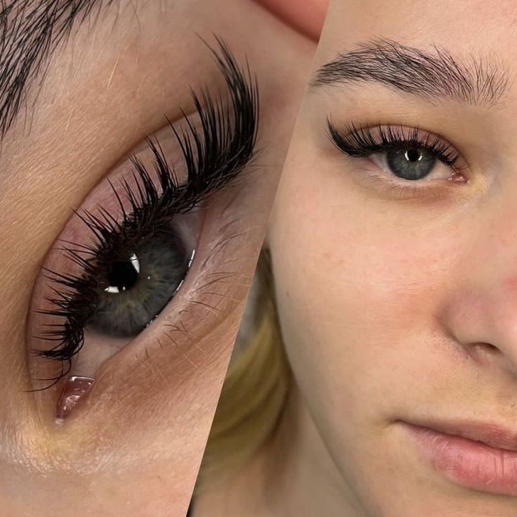 Наращивание ресничек 2д