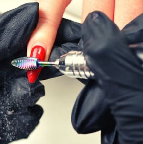 Снятие гель-лака (не наше покрытие)+маникюр